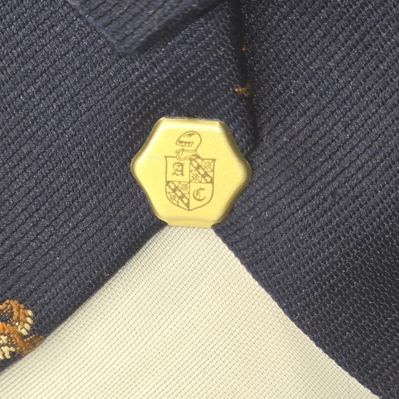 Blue Silk Blend Mens Tie With Mallard Ducks Euc - Picture 2 of 5